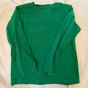 Primary Vibrant Green Long Sleeve Tee EUC SZ 4-5